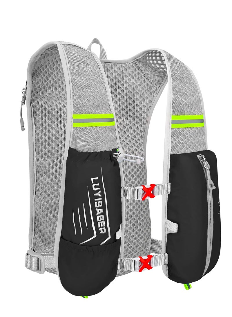 Excefore Running Backpack, Lightweight Running Vest Women, Micro-Splash Resistant Surface Hydration Vest for Outdoor Cycling Marathon Running Skiing Camping Climbing Regardless of Gender  - Image 1