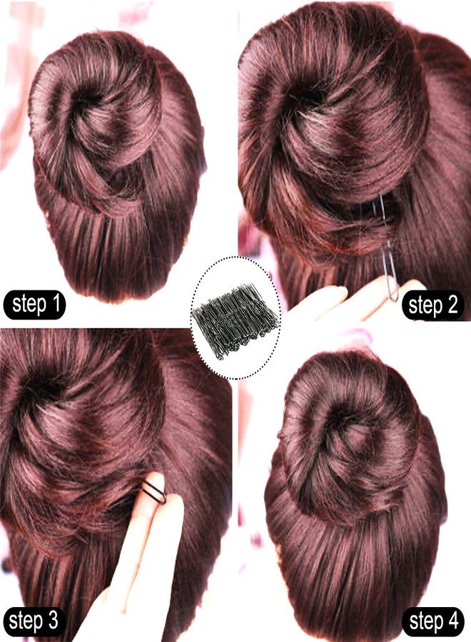 sevensun U Shaped Hair Pins, Sevensun 100PCS Ladies Hair Bun HairPin, With Storage Box, (2.4Inches), (Black) - Image 4