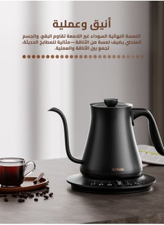 بريتيل غلاية كهربائية V60 غلاية قهوة غلاية Gooseneck 800 مل 1200 واط تسخين سريع 304 من الفولاذ المقاوم للصدأ مع 100 قطعة من فلتر ورقي 02 V60  - Image 2