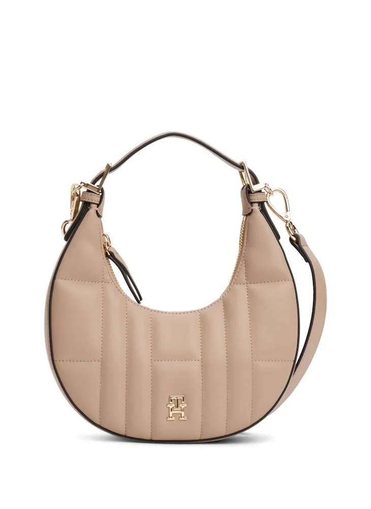 تومي هيلفيغر Logo Detailed Zip Through Hobo