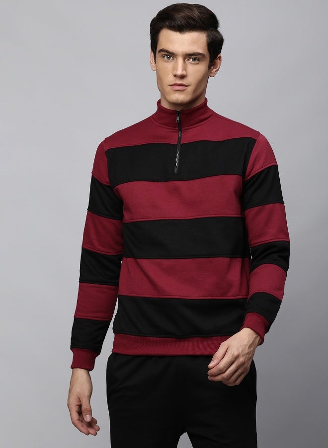 HIGH STAR Men WINE Sweatshirts 