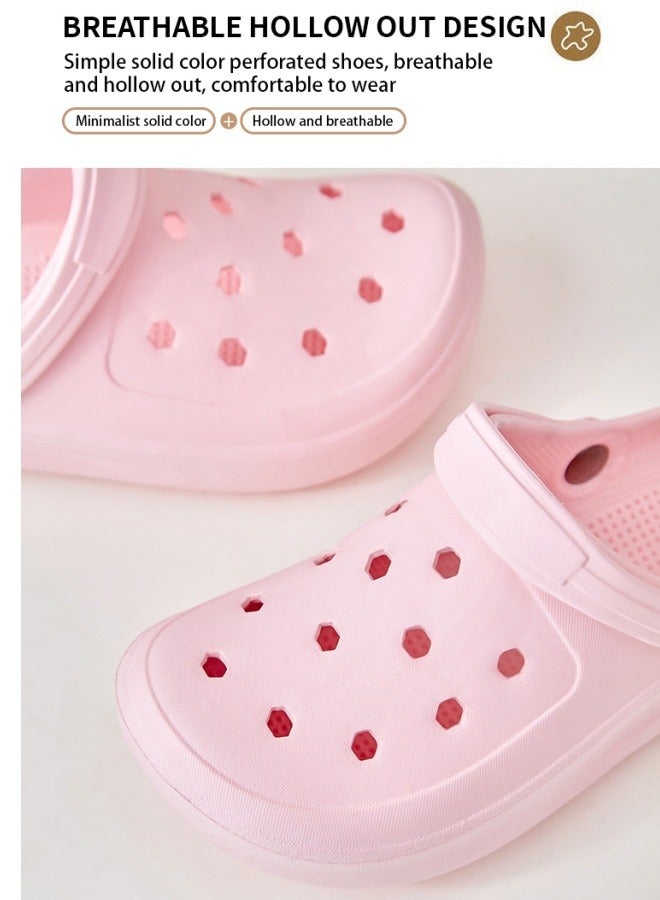 GGEROU Classic Men and Women Sandals Thick Sole Anti Slip Hole Shoes Beach Shoes EVA Casual Clogs Black  - Image 3