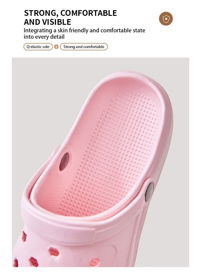 GGEROU Classic Men and Women Sandals Thick Sole Anti Slip Hole Shoes Beach Shoes EVA Casual Clogs Black  - Image 5