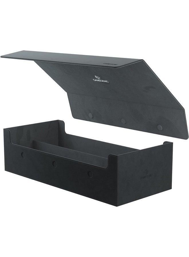 جم جينيك 100+ صندوق اكسسوارات سطح السفينة والألعاب القابل للتحويل | تخزين وحامي بطاقة بأكمام مزدوجة | سطح Nexofyber | يحمل ما يصل إلى 1,000 بطاقة | اللون الأسود | صنع بواسطة - Image 1