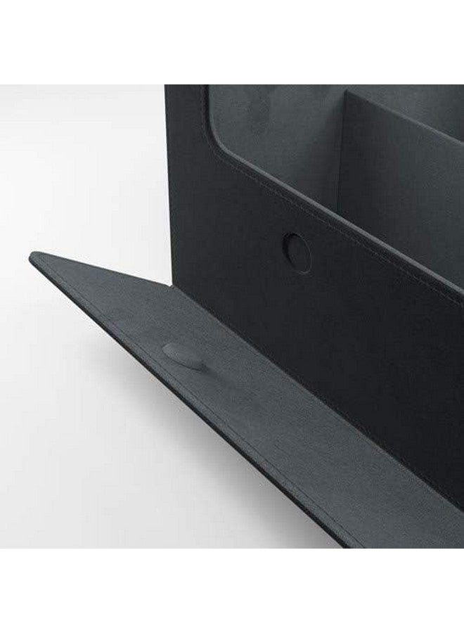 جم جينيك 100+ صندوق اكسسوارات سطح السفينة والألعاب القابل للتحويل | تخزين وحامي بطاقة بأكمام مزدوجة | سطح Nexofyber | يحمل ما يصل إلى 1,000 بطاقة | اللون الأسود | صنع بواسطة - Image 3