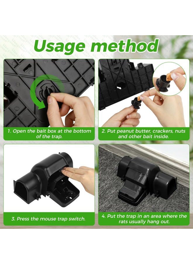 Wanqueen Reusable Mouse Squirrel Traps Prevent Accidental Trigger of Mouse Traps, Double Entry Large Tunnel Squirrels, Efficient Large Capture Device, Human Pressure - Image 4