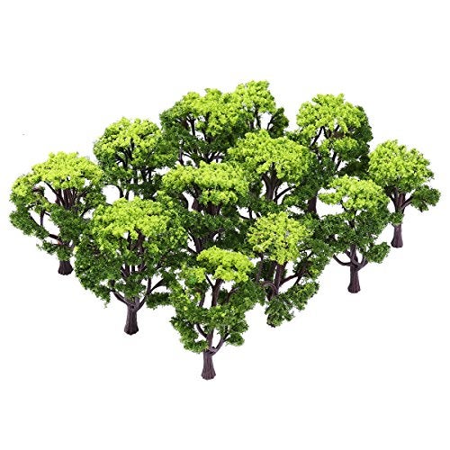 WINOMO 12Pcs Building Model Trees, Miniature Trees, Train Railroad Scenery Architecture Trees for DIY Crafts Building Model Scenery Landscape Decoration - Image 4