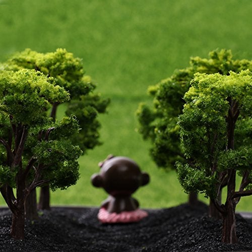 WINOMO 12Pcs Building Model Trees, Miniature Trees, Train Railroad Scenery Architecture Trees for DIY Crafts Building Model Scenery Landscape Decoration - Image 2