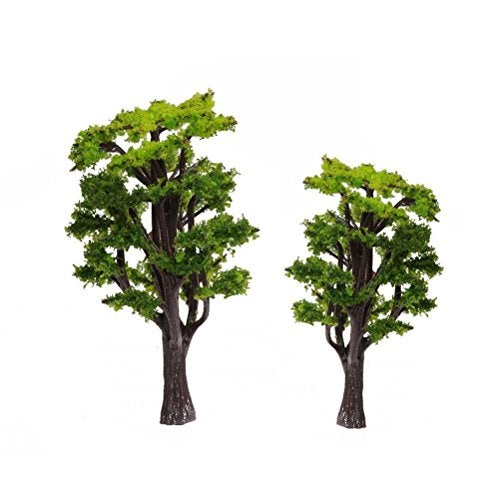 WINOMO 12Pcs Building Model Trees, Miniature Trees, Train Railroad Scenery Architecture Trees for DIY Crafts Building Model Scenery Landscape Decoration - Image 5