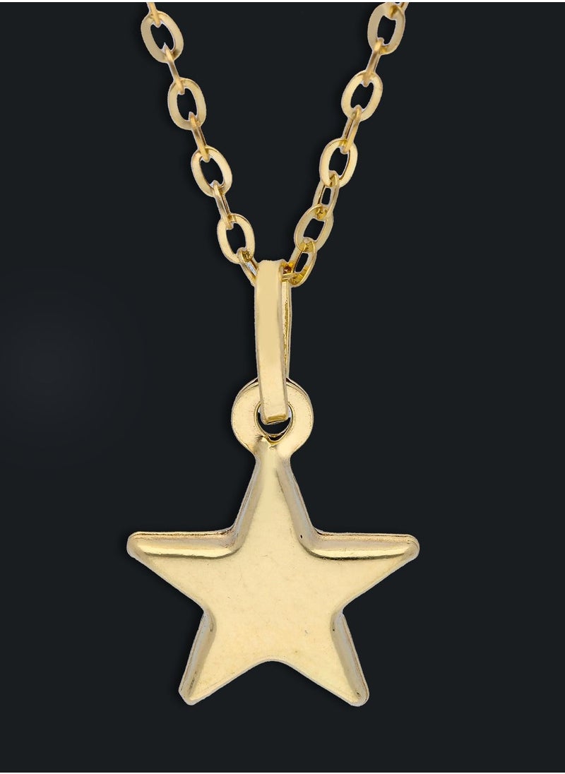 FK Jewellers - Gold Necklace (Chain with Star Pendant) 18KT - FKJNKL18KU1133 - Image 1