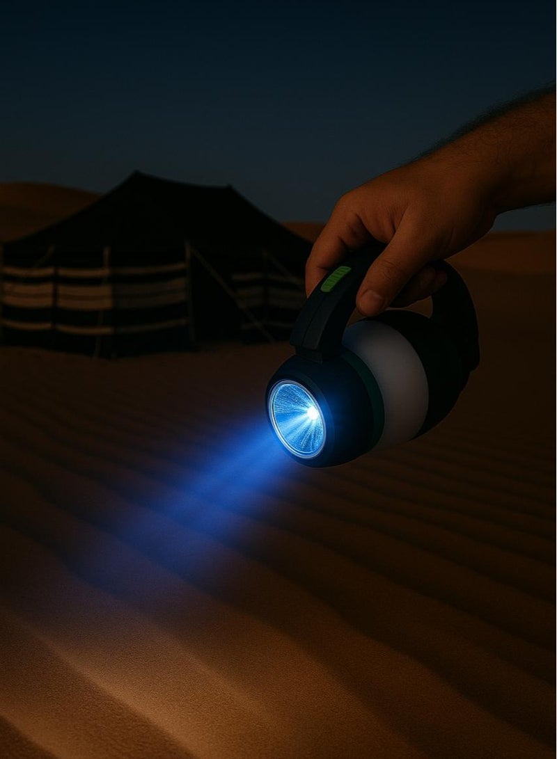 3-in-1 multi-functional flashlight, desk lamp, camping lantern, equipped with a large internal battery to charge the phone and various devices - Image 5