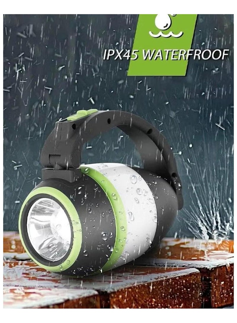 3-in-1 multi-functional flashlight, desk lamp, camping lantern, equipped with a large internal battery to charge the phone and various devices - Image 1