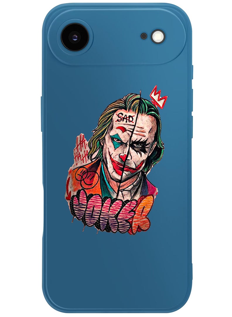 Theodor Protective Slim Fit Case Liquid Silicone Cover with Full Body Protection Anti-Scratch Shockproof Case For Apple iPhone 17 Air (Blue) Joker - Image 1