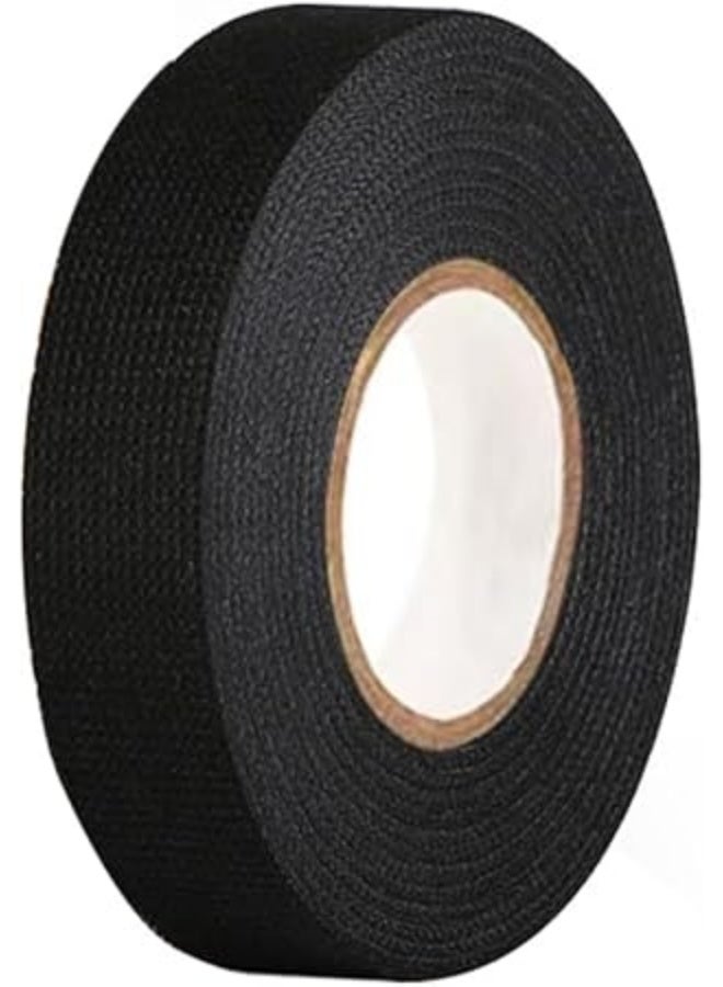 erorex Fabric Cloth Tape 19mmX15m,High Temperature Resistant Automotive Wiring Harness Tape,Wiring Loom Tapes,Black - Image 1