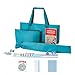 GUSTARIA American Mahjong Game Set 166 Blue Tiles Blue Bag and Accessories 4 AllinOne Transparent RackPushers Mahjong Tile Set - Image 2