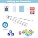 GUSTARIA American Mahjong Game Set 166 Blue Tiles Blue Bag and Accessories 4 AllinOne Transparent RackPushers Mahjong Tile Set - Image 4