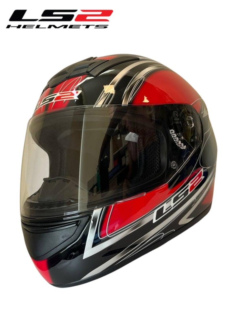 LS2 HELMETS Blast Full Face Motorcycle Helmet – Diamond Red Lightweight, ECE Certified, Aerodynamic, Anti-Scratch Visor, for Men & Women Riders - Size Extra Large  - Image 1