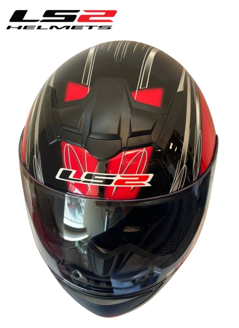 LS2 HELMETS Blast Full Face Motorcycle Helmet – Diamond Red Lightweight, ECE Certified, Aerodynamic, Anti-Scratch Visor, for Men & Women Riders - Size Extra Large  - Image 2