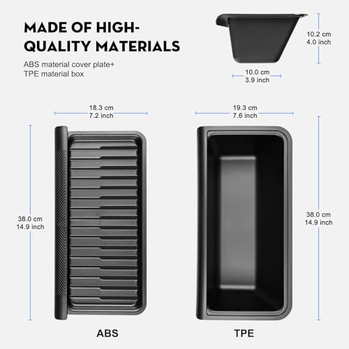 KUNIST 2PCS Under Seat Storage Box for 2026 Tesla Model Y JuniperHidden Organizer Tray Underseat Bins with Lid Cover for 20252026 Tesla New Model Y Juniper Launch Series Interior Accessories - Image 3