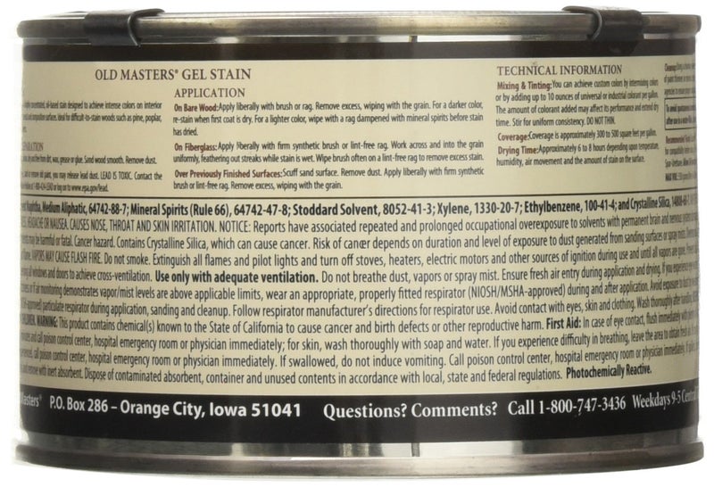 Old Masters 80308 Oil Based Gel Stain  1 Pint  Cherry  16 Fl Oz - Image 2