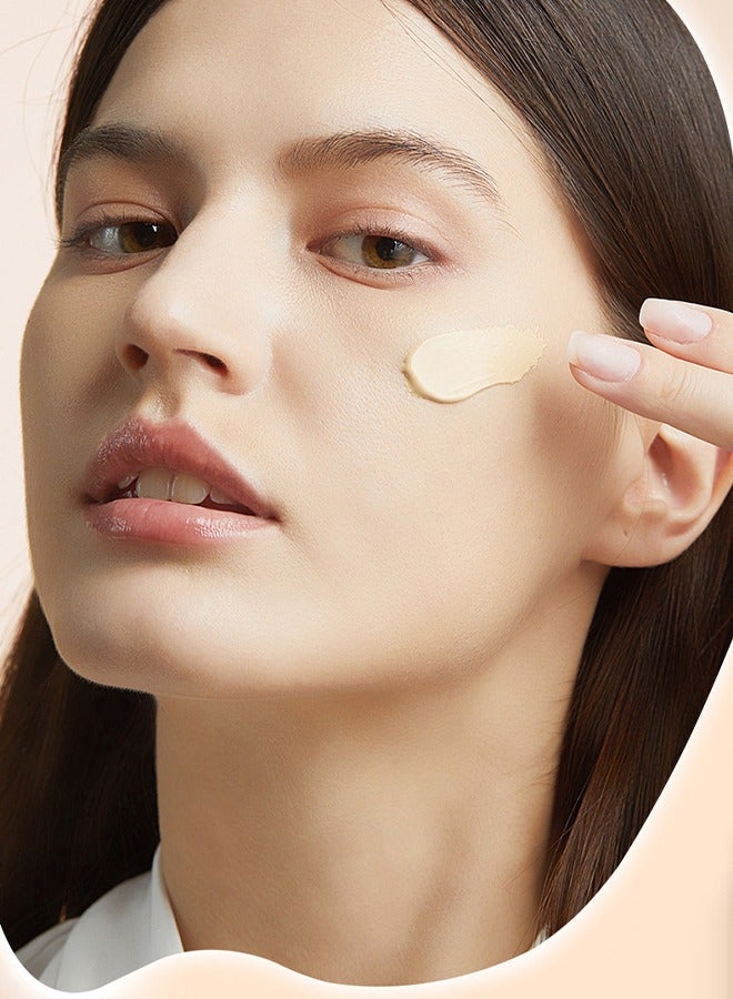 اوكيل كريم أساس سائل مرطب بالأفوكادو ، تناسب حريري مع البشرة ومرطب وخفيف الوزن خافي العيوب مرطب ، ترطيب للوجه على مدار 24 ساعة 30 مل (#02 طبيعي) - Image 5