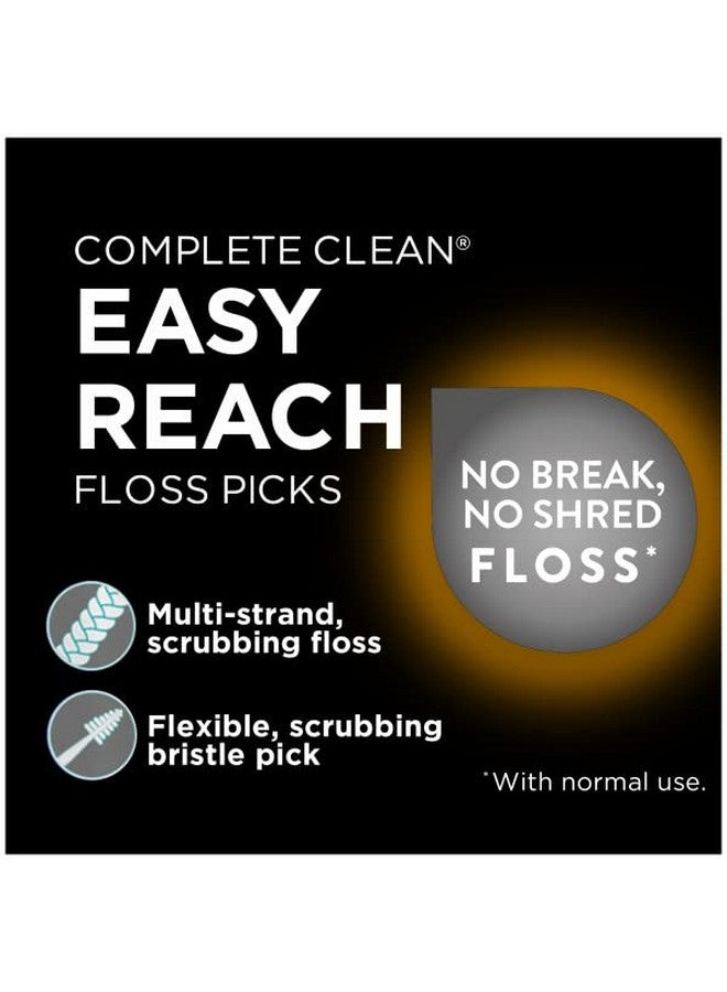 دينتك خيط تنظيف الأسنان Complete Clean Easy Reach، طلاء الفلورايد المتقدم، نكهة غسول الفم، 75 قطعة (عبوة من 6 قطع) - Image 2