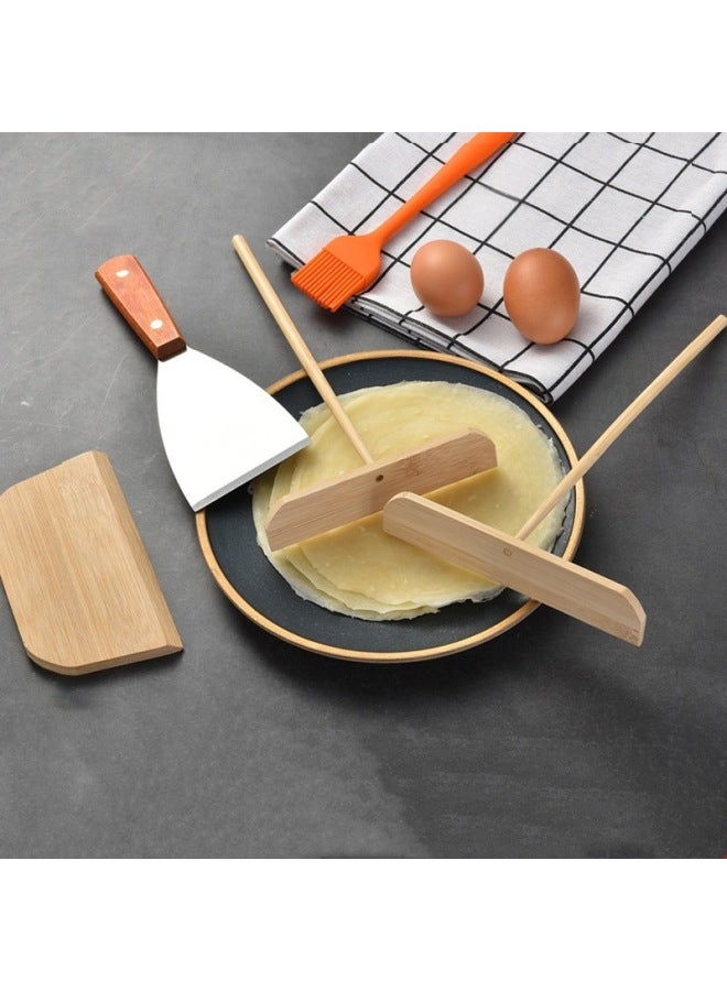 Source Pancake Fruit Rake Stall Egg Cake Scraper Bamboo Dragonfly Kitchen Gadget Oil Brush Shovel Rake-Specifications:Bamboo Scraper 14*8cm-opp Bag  - Image 2