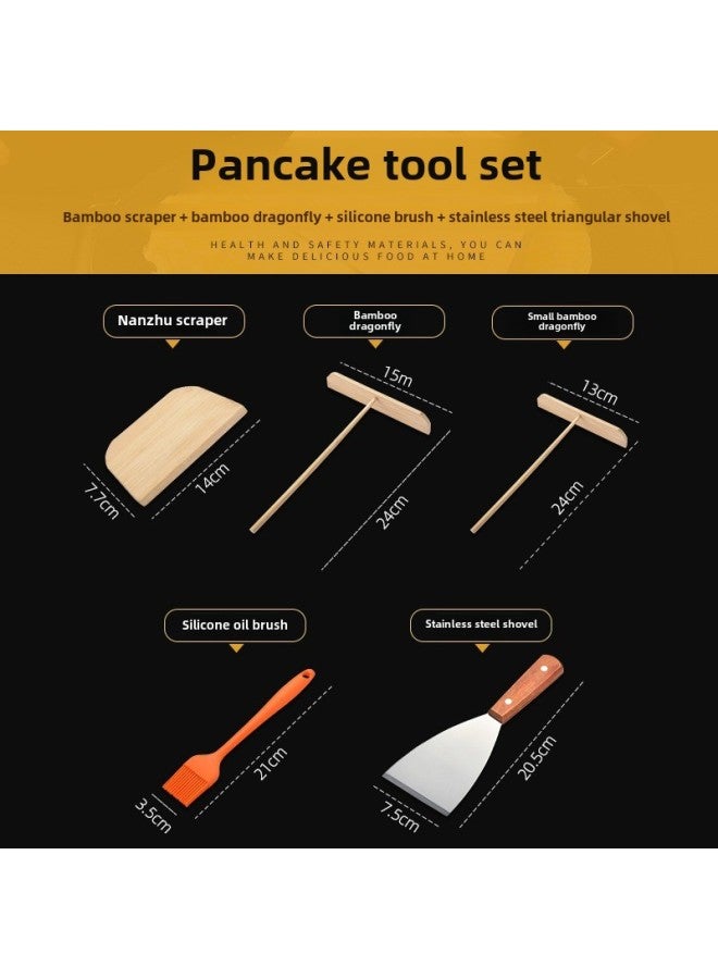Source Pancake Fruit Rake Stall Egg Cake Scraper Bamboo Dragonfly Kitchen Gadget Oil Brush Shovel Rake-Specifications:Bamboo Scraper 14*8cm-opp Bag  - Image 4