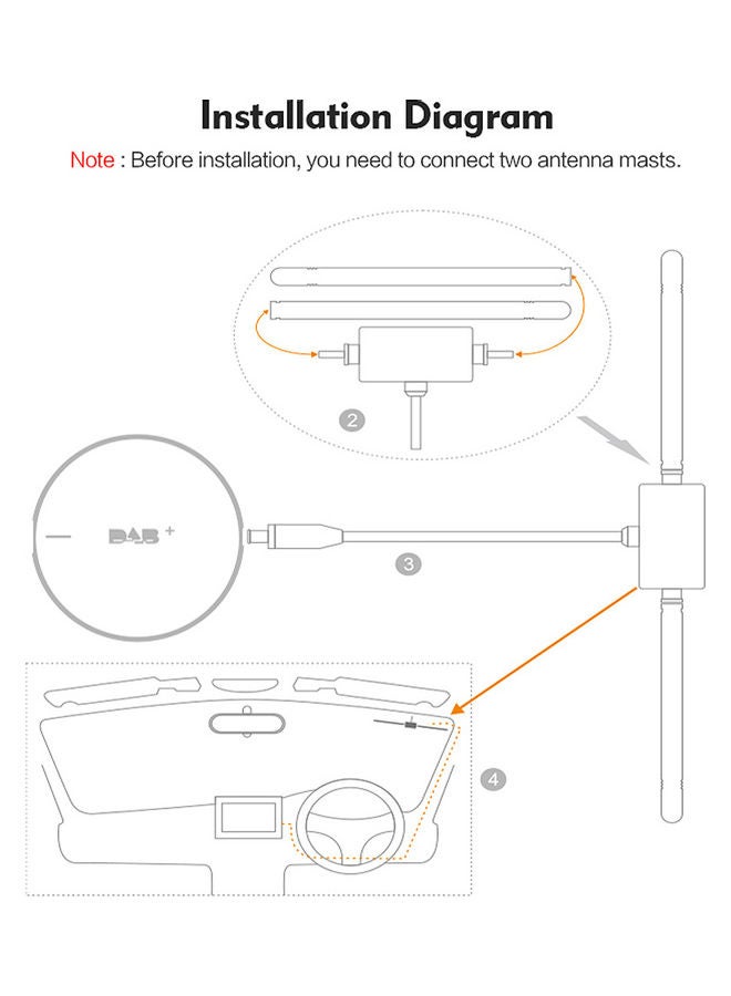 Digital Audio Broadcasting Receiver Box V6370R-V Red - Image 5