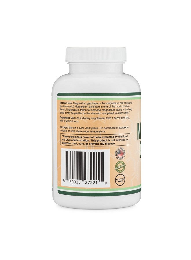 Double Wood Supplements Mg 180 Capsules Vegan Safe Manufactured And Third Party Tested In The Usa Gluten Free Nongmo High Absorption Magnesium By Double Wood Supplements - Image 3