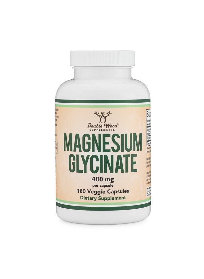 Double Wood Supplements Mg 180 Capsules Vegan Safe Manufactured And Third Party Tested In The Usa Gluten Free Nongmo High Absorption Magnesium By Double Wood Supplements - Image 4