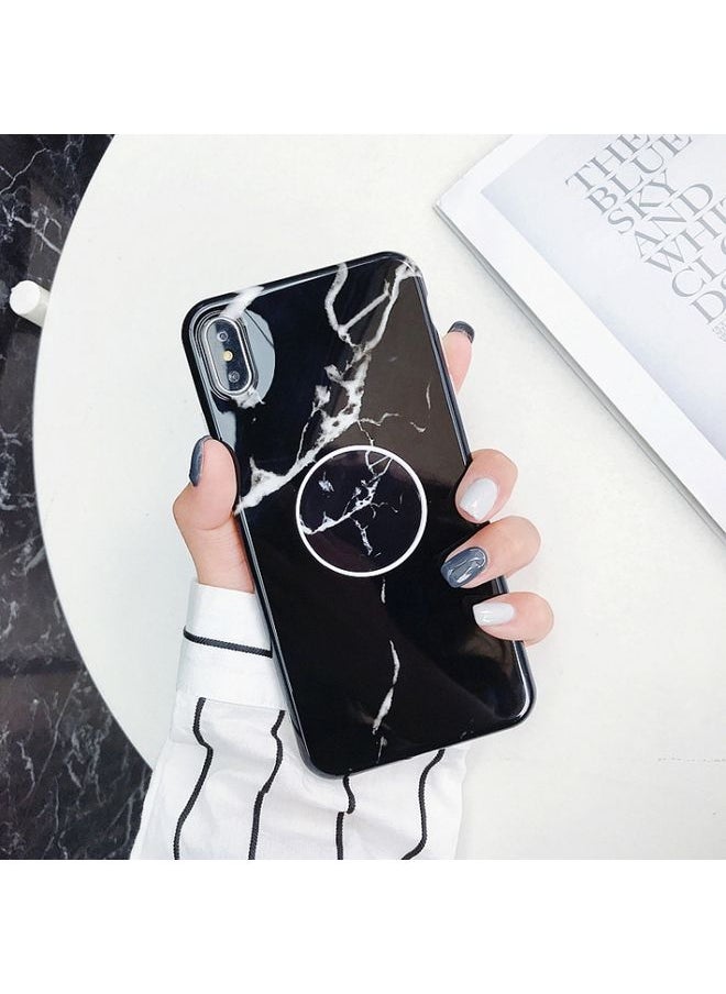 Generic - Case Cover For iPhone XS Max Marble Anti-drop TPU Protection Back Cover with Folding Holder Z32 - Image 1