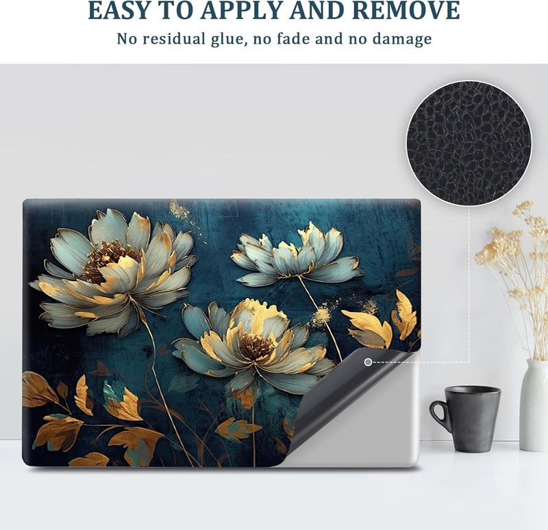 TYUSO Full Body Laptop Skins Sticker Laminated HD Quality Vinyl fits Upto 15.6 inches Waterproof, Fade-Resistant, Easy to Apply & Remove (Pack of 01) (FL) - Image 3