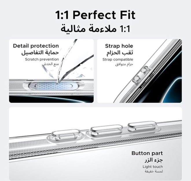 Unipha iPhone 17 Pro Max Case Non-Yellowing Shockproof Phone Cover For iPhone 17 Pro max Anti-Scratch Crystal Clear transparent Cover For iPhone 17 Pro max 6.9-inch - Image 5
