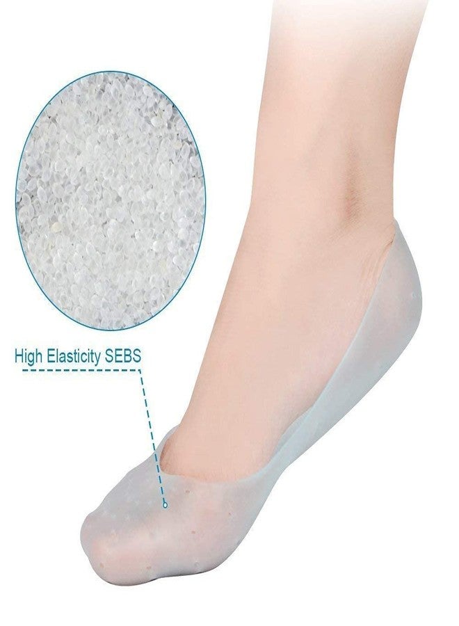 Clopic Silicone Gel Full Heel Pad Socks For Heel Swelling Pain Relief,Dry Hard Cracked Heels Repair Cream Foot Care Ankle Support Cushion - For Men And Women (Full Heel) - Image 5
