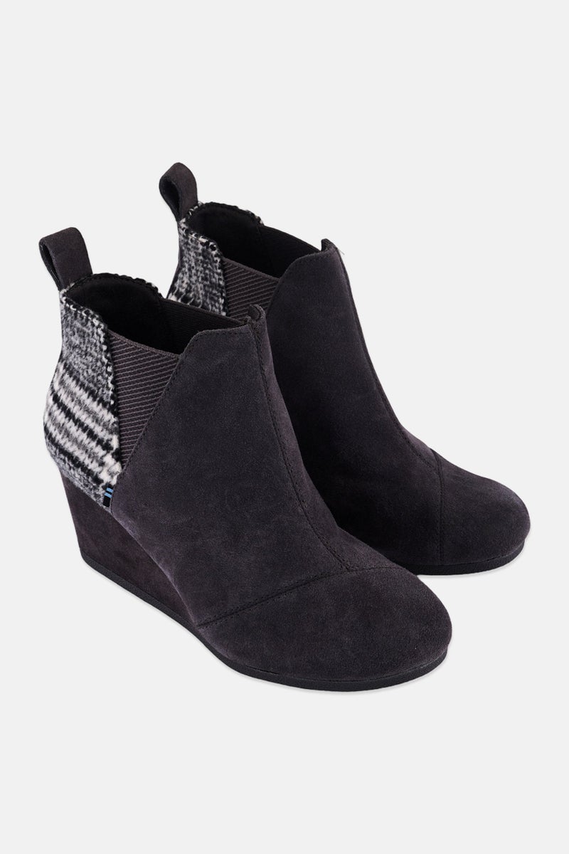 TOMS Women Kelsey Slip On Ankle Boots, Dark Grey - Image 1