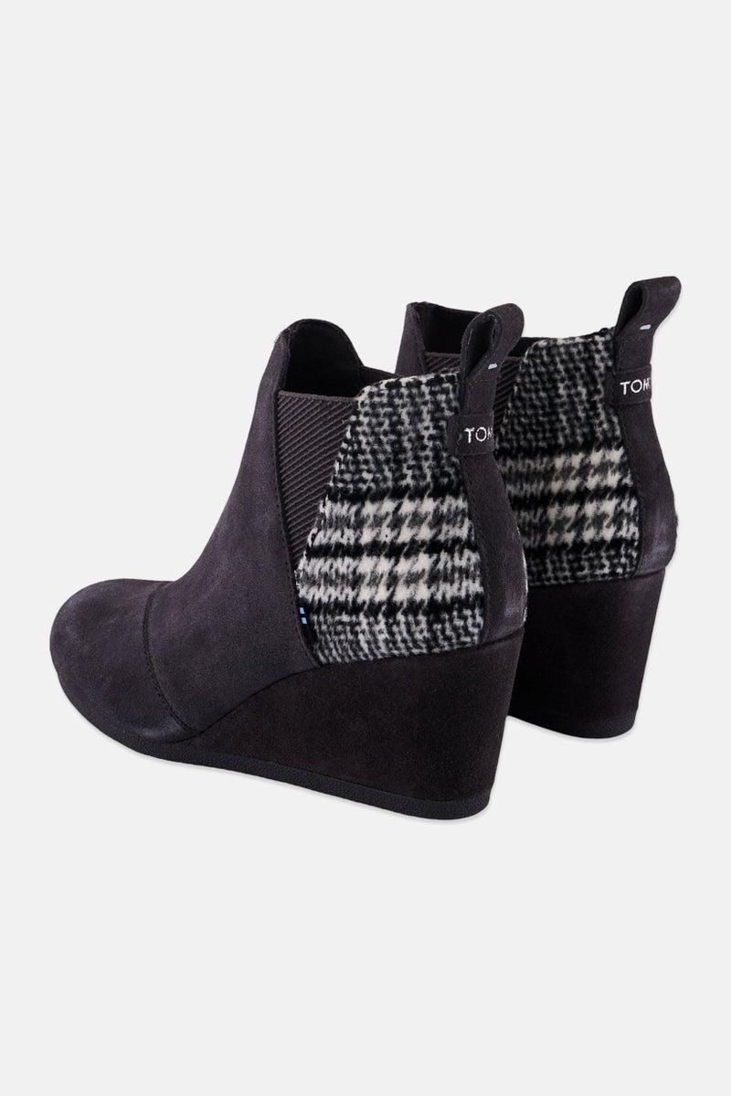 TOMS حذاء كيلسي للنساء برباط سهل، كاحل، رمادي داكن - Image 2