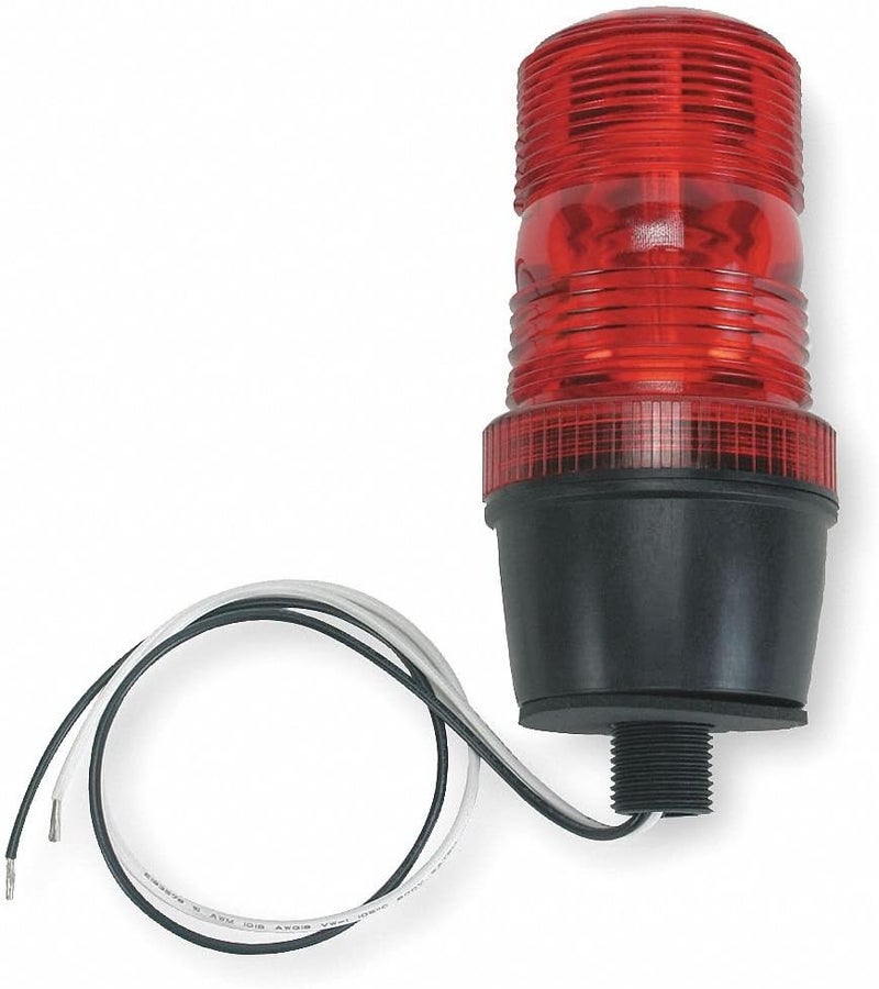 Warning Light, Strobe Tube, Red, 120VAC
