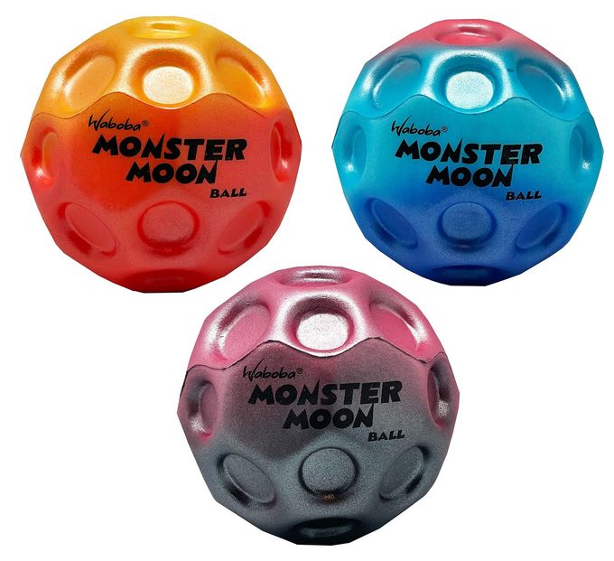Waboba Monster Moon Ball The New Larger Super Bouncing Ball 3 Pack (Assorted Colors) - Image 5