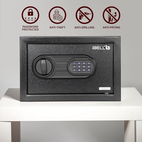 IBELL SL-20S Locker Box For Money & Jewellery, Electronic Safe Locker for Home & Office – Digital Lock with Password and Emergency Key, 200H x 310W x 200D mm, 4.19kg, 1 Year Warranty(Net-8.5L) - Image 3