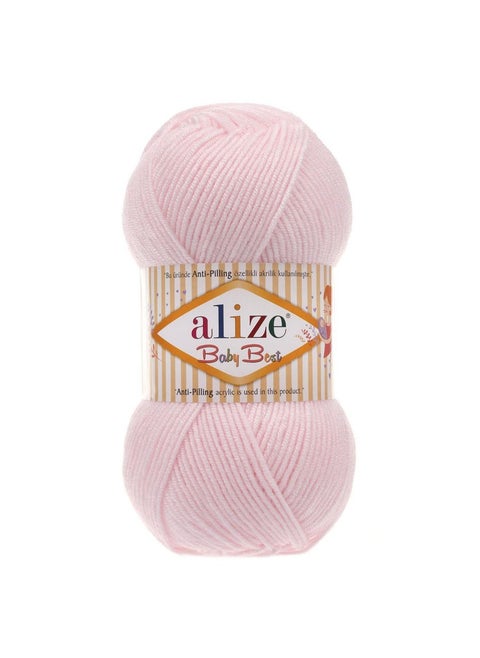 Alize Baby Best Acrylic Yarn 184 Powder Pink