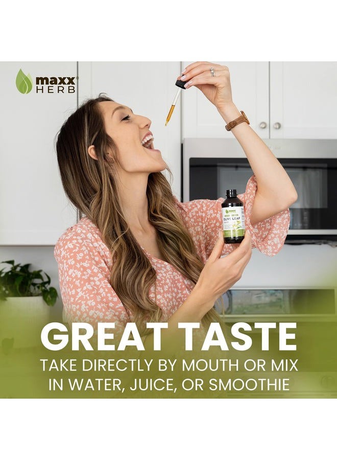 Maxx Herb Olive Leaf Extract: Maximum potency liquid oleuropein absorbs better than capsules or tea, to support immune system, heart health and wellness - Image 4