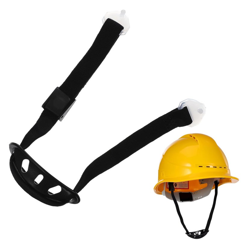 Veemoon Helmet Chin StrapAdjustable Helmet Strap Universal Hard Hat Chin with Elastic Band for Construction Headwear Protection Accessories Black