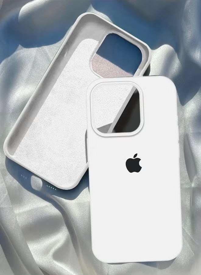 غطاء حماية كامل الجسم من السيليكون السائل لهاتف iPhone 16 Pro Max، مضاد للخدش، بطانة ناعمة من الألياف الدقيقة، لهاتف iPhone 16 Pro Max مقاس 6.9 بوصة - Image 1