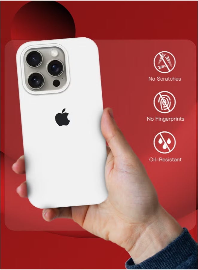 غطاء حماية كامل الجسم من السيليكون السائل لهاتف iPhone 16 Pro Max، مضاد للخدش، بطانة ناعمة من الألياف الدقيقة، لهاتف iPhone 16 Pro Max مقاس 6.9 بوصة - Image 5