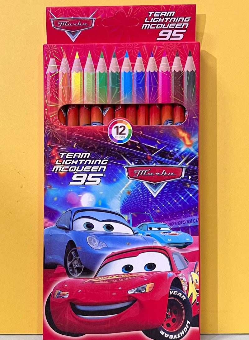 Generic 12 color pencil set color pen 12 color cartoon brush drawing stationery 