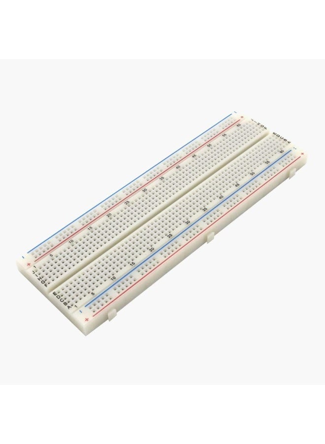 Breadboard 830 Points – Prototype Solderless Testing Board for Arduino, Raspberry Pi & DIY Electronics Projects - Image 1