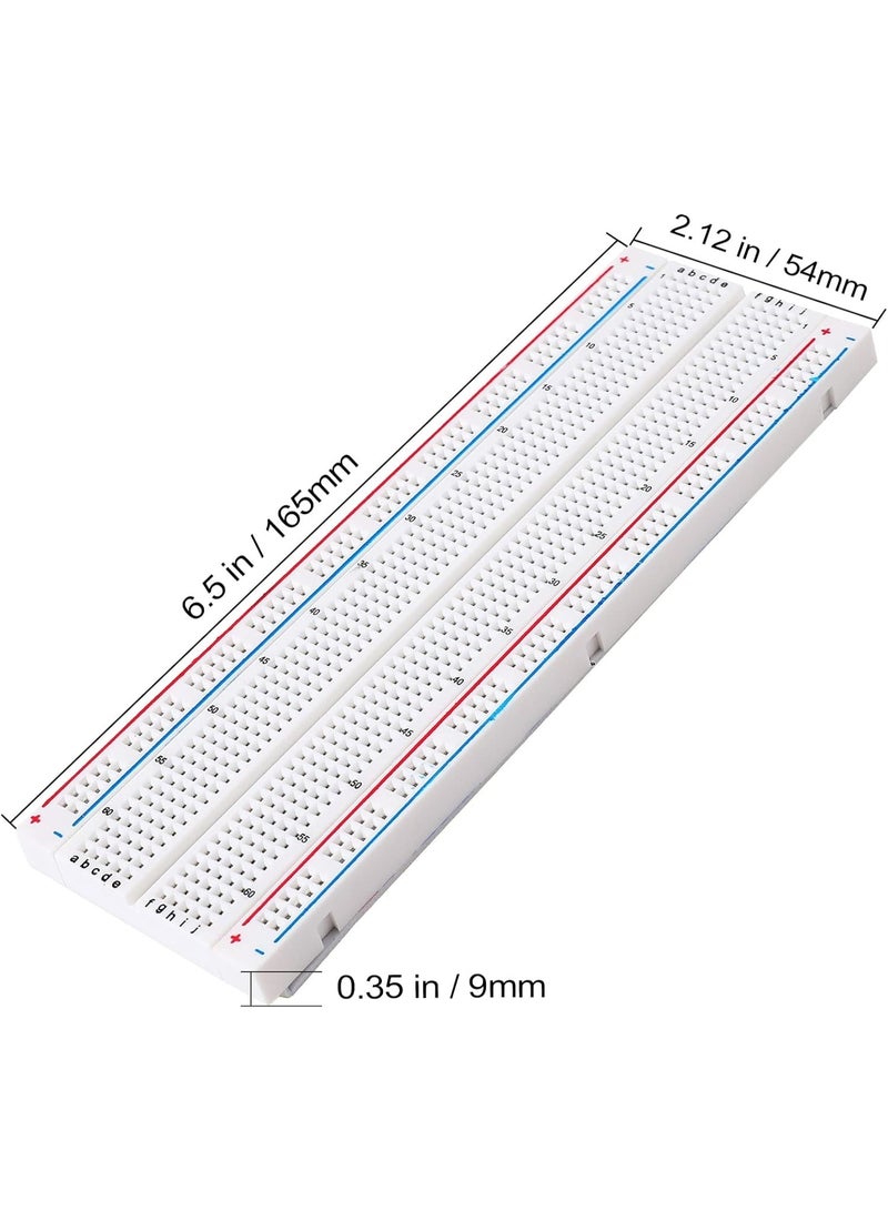 Breadboard 830 Points – Prototype Solderless Testing Board for Arduino, Raspberry Pi & DIY Electronics Projects - Image 2