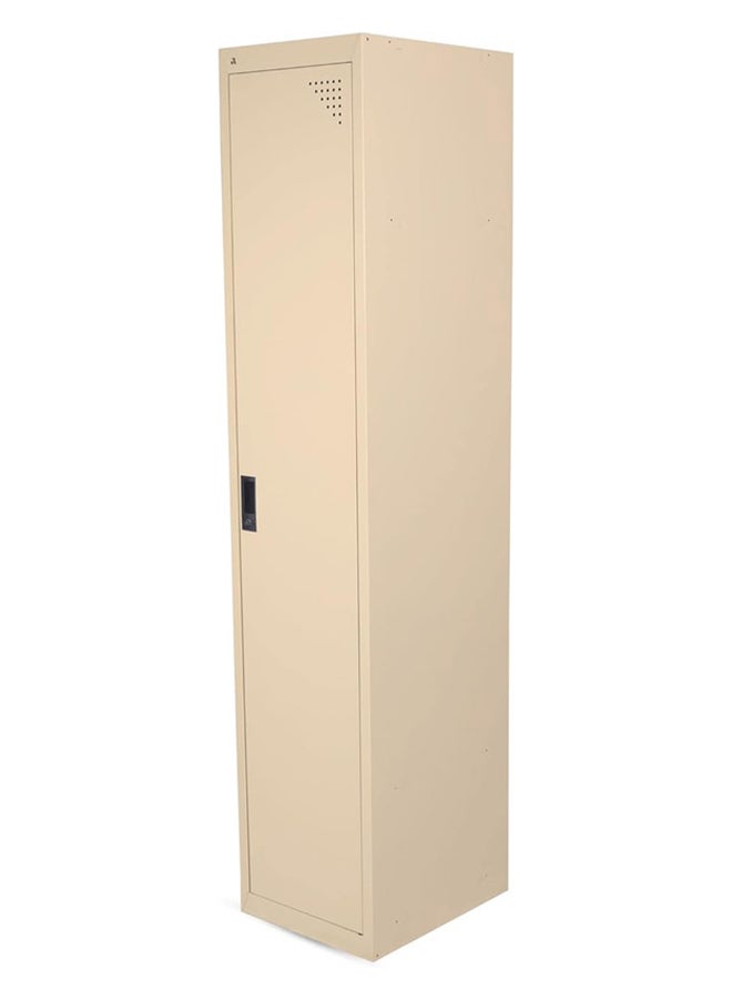 RIGID خزانة فولاذية بباب واحد، بيج، 180x38x45 سم - Image 3