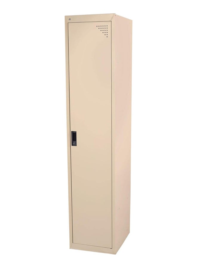 RIGID خزانة فولاذية بباب واحد، بيج، 180x38x45 سم - Image 2